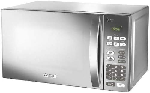 Micro-ondas 20 Litros Consul Inox Espelhado Função Descongelar - CM020BF